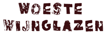 Woeste wijnglazen logo